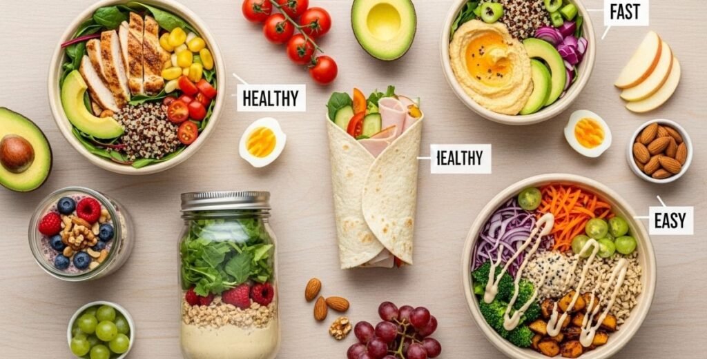 Fast and healthy quick lunch ideas for busy people at home
