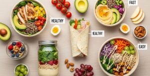 Fast and healthy quick lunch ideas for busy people at home
