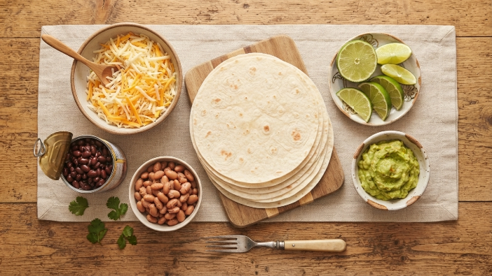 Bean and cheese quesadillas, one of the cheap family dinner ideas for busy nights